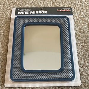 NWT! LockerMate Magnetic Wire Mirror in Blue